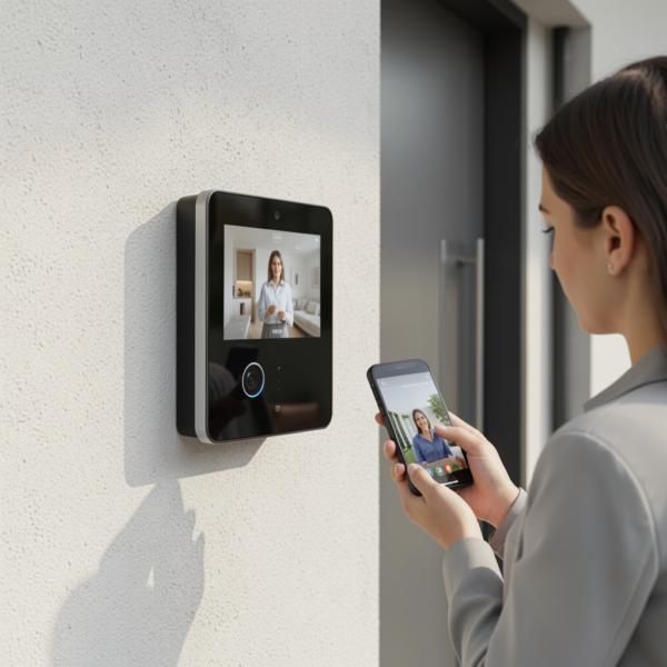 IP intercom systems enabling video call between visitor and resident