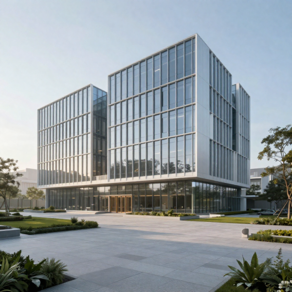 Akuvox intercom system installed in smart building with video communication features.