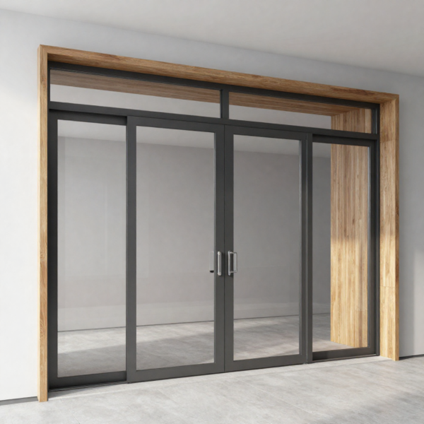 Sensor-based automatic sliding door opening for hands-free access.