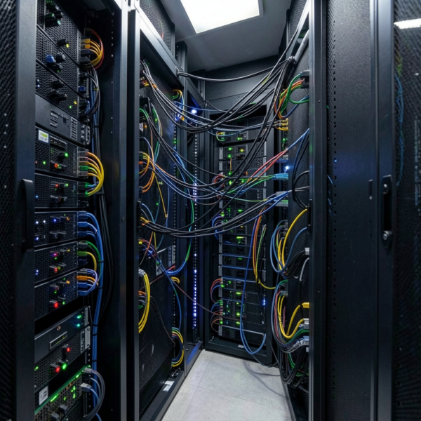 Network security with encrypted data transmission protecting sensitive information.