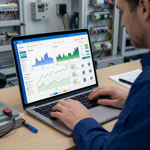 Jigsaw KNX Gateway connecting multiple KNX devices in smart building network