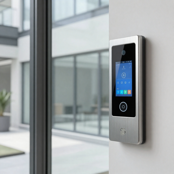 Large architectural atrium equipped with smart window control system for natural airflow.