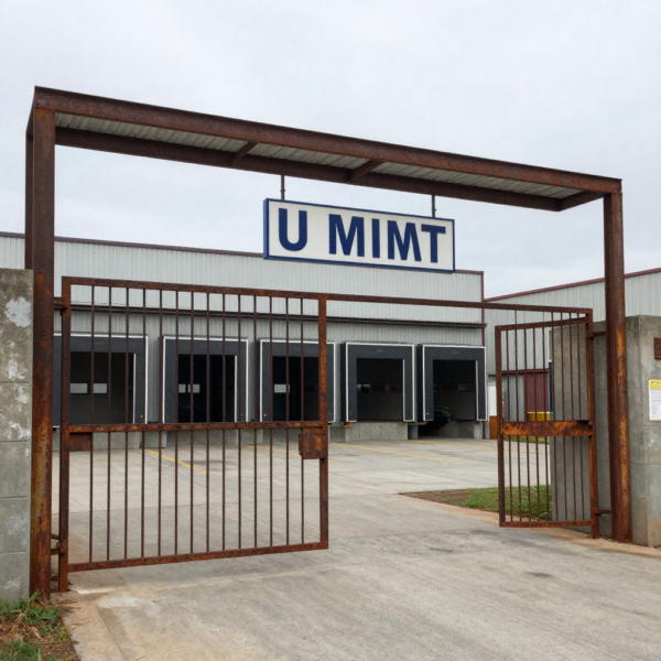 Industrial security setup using Vision Z-Wave Outdoor Siren in factory environment