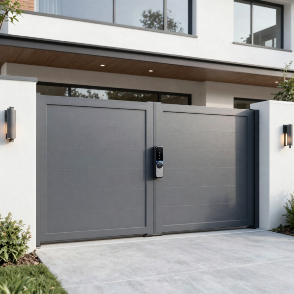 Energy-efficient sliding gate automation system in modern home