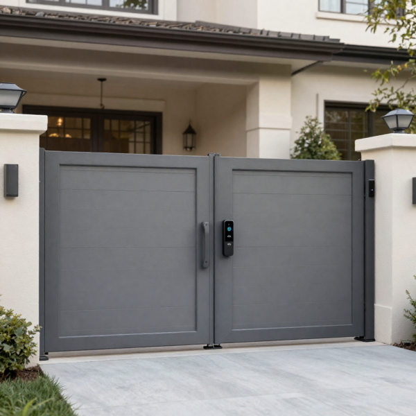 Quiet swing gate automation with smooth and silent movement