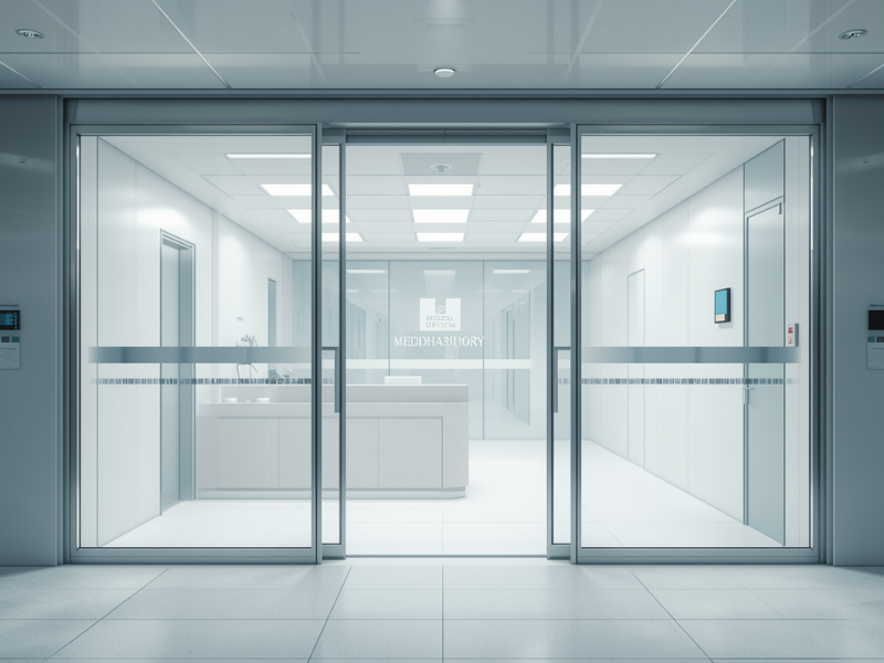 Office automatic door system glass sliding door entrance