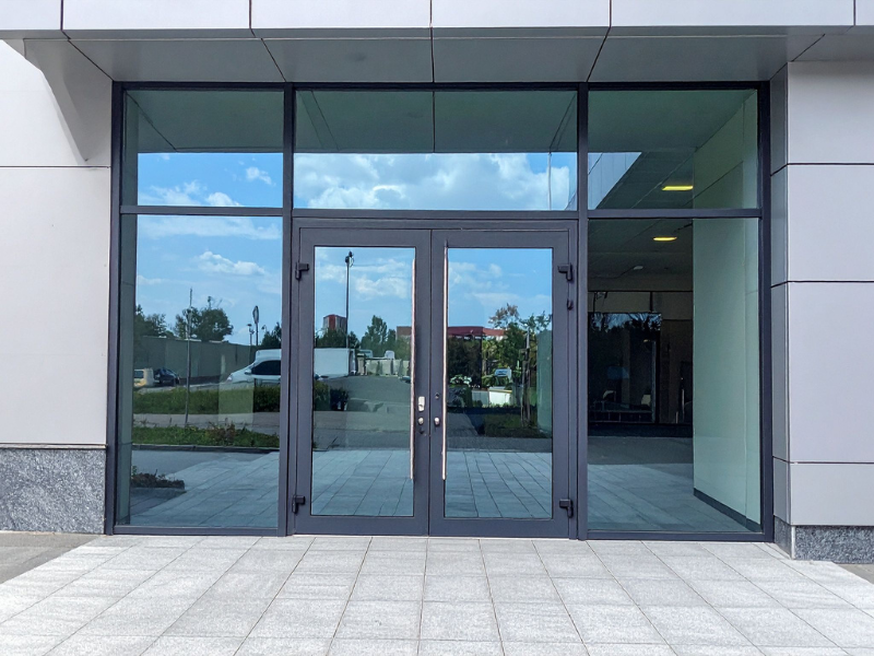 High performance sliding automatic door system busy entrance