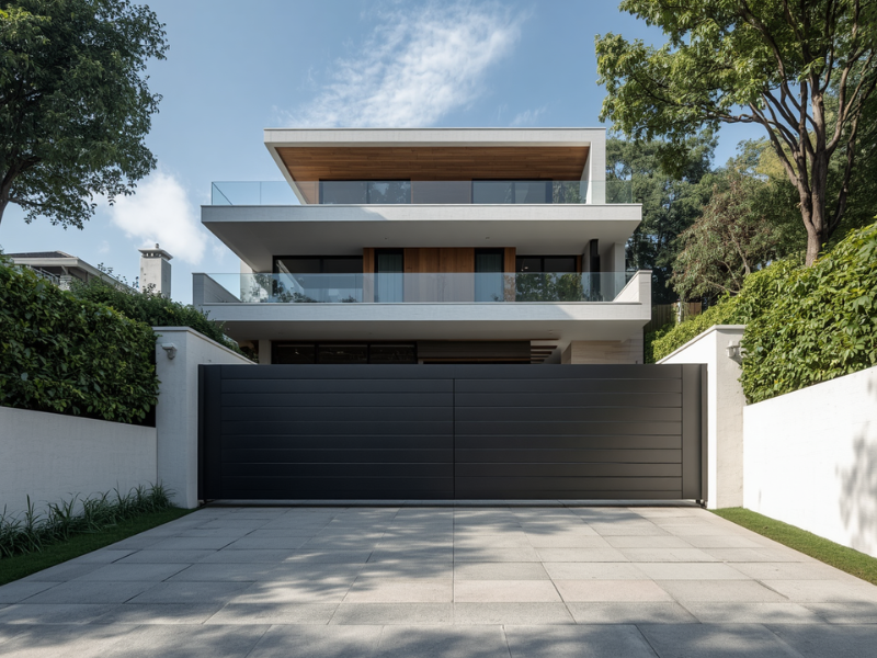 Swing gate on slope residential gate automation solution