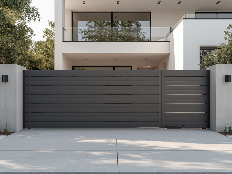 Automatic gate opener parts diagram motor control unit sensors