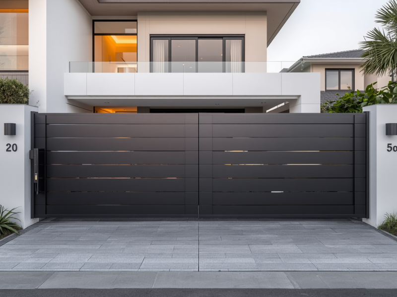 Residential gate motor system diagram automatic gate opener components