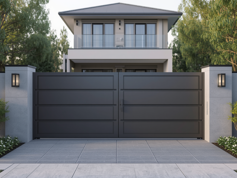 High-cycle residential gate motor for smart home driveway entrance