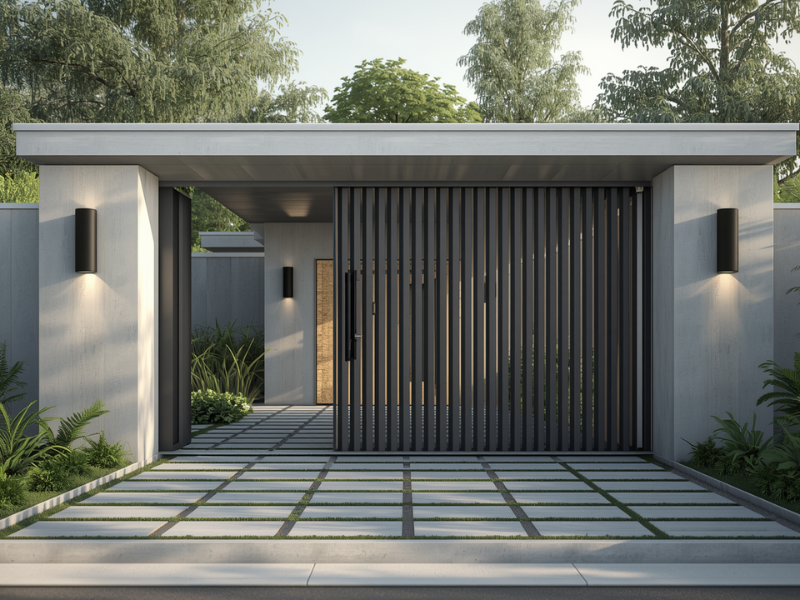 Low noise gate motor system for high-end home automation