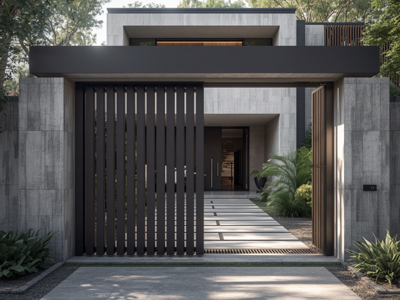 Quiet gate motor for premium home automatic sliding gate system