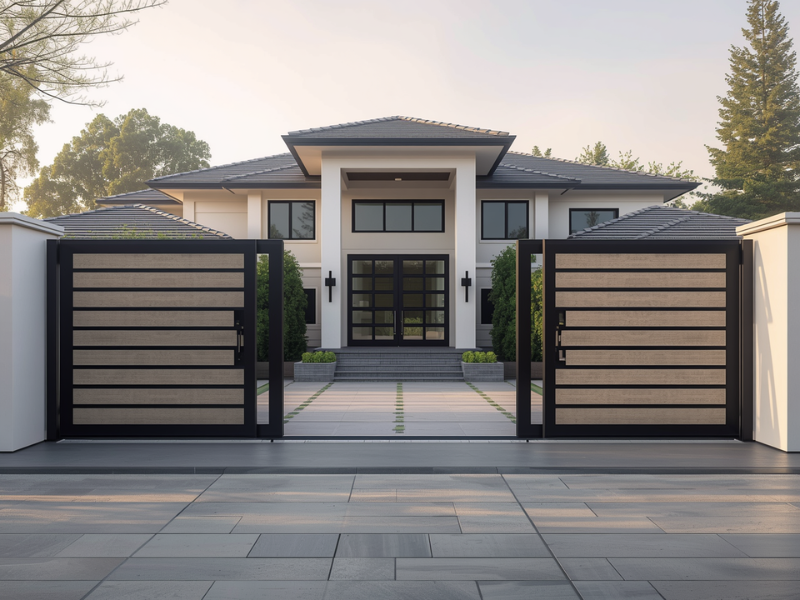 Durable double swing gate motor for heavy daily operation