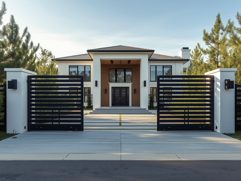 High-cycle double swing gate opener frequent residential use