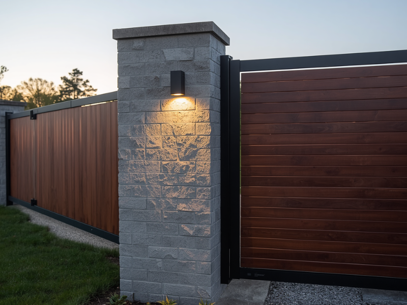 Underground swing gate motor waterproof housing and drainage system