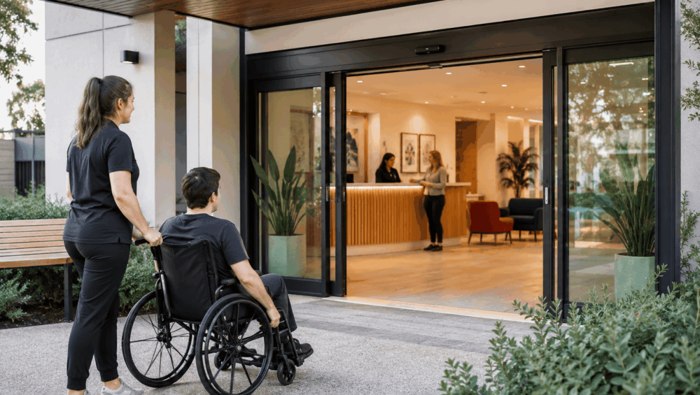 Automatic Doors for NDIS Therapy Clinics: Improving Safer, Easier Access