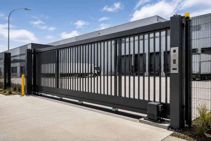 Numerous variables affect commercial sliding gate wind load calculations and should be considered during specification.