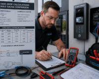 Calculate Intercom Cabling Voltage Drop and Select the Right Cable Gauge