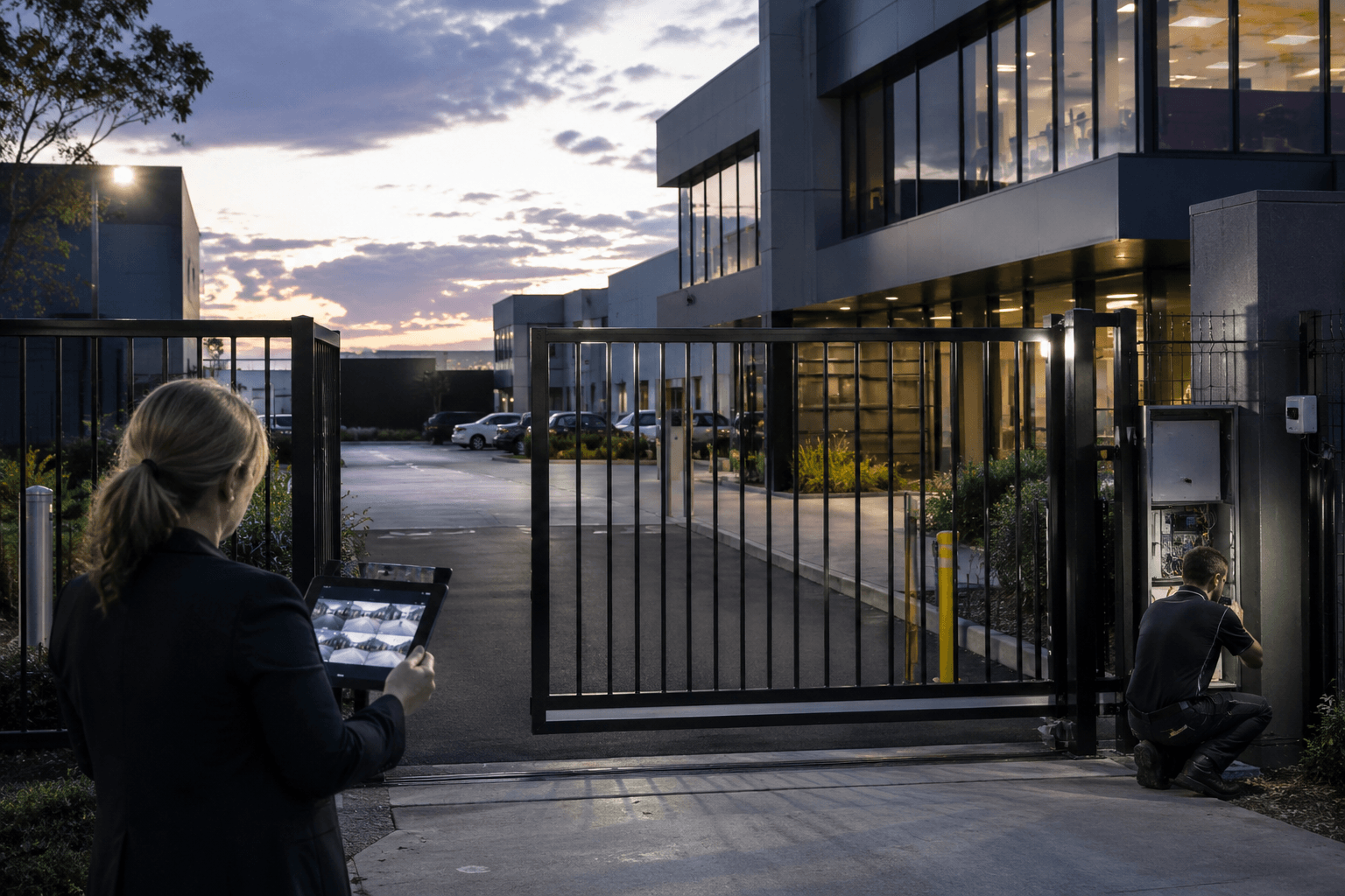 Is your automatic gate opening by itself? Learn the common causes of ghost openings, what office managers should call for urgent commercial gate repair.