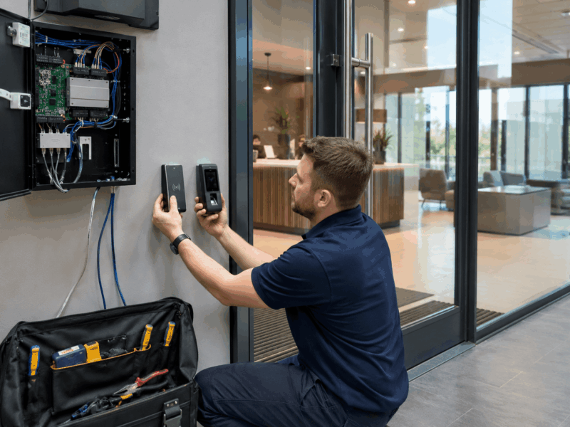 Installation Realities: RFID vs Biometric Readers on Commercial Sites
