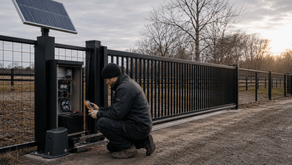 Solar Gate Opener Battery Testing: Diagnosing Winter Power Problems