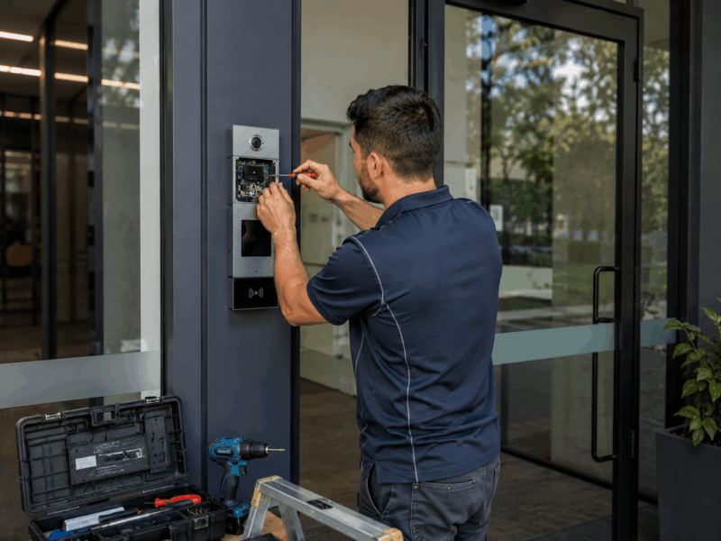 Digital Home Systems works with office managers, builders, electricians and commercial installers to design practical intercom and access-control solutions for Australian workplaces.