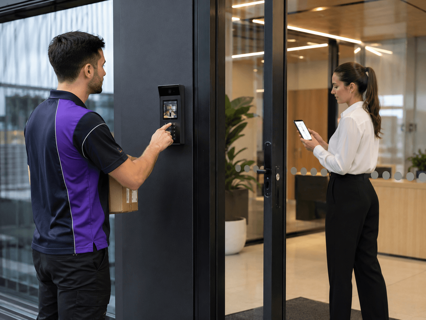 Visitor Management Intercom System: Streamline Commercial Deliveries With App-Based Access