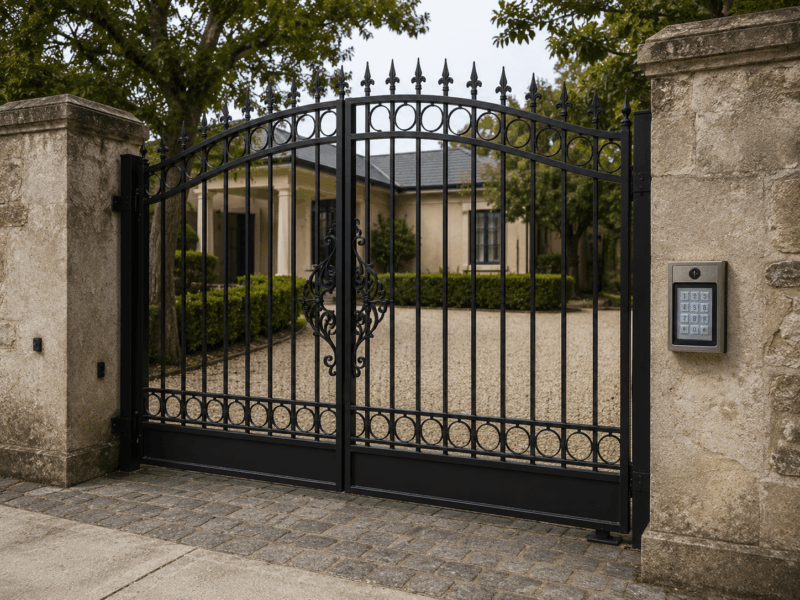The Wiegand keypad for gate automation provides the user interface where authorised users enter a PIN or present an RFID credential.
